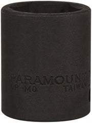 Paramount - 1/2" Drive 25mm Standard Impact Socket - 6 Points, 1-3/4" OAL - Exact Tool & Supply