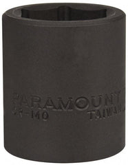 Paramount - 1/2" Drive 23mm Standard Impact Socket - 6 Points, 1-1/2" OAL - Exact Tool & Supply