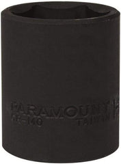 Paramount - 1/2" Drive 1-1/16" Standard Impact Socket - 6 Points, 1-3/4" OAL - Exact Tool & Supply
