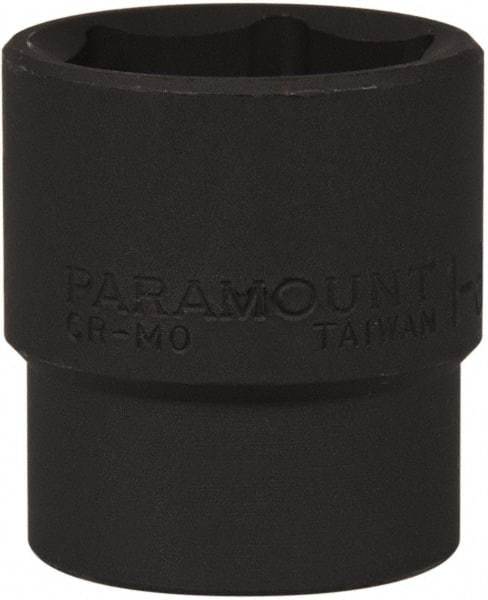 Paramount - 1/2" Drive 1-3/16" Standard Impact Socket - 6 Points, 2" OAL - Exact Tool & Supply
