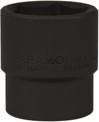 Paramount - 1/2" Drive 1-3/16" Standard Impact Socket - 6 Points, 2" OAL - Exact Tool & Supply