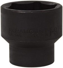 Paramount - 1/2" Drive 1-9/16" Standard Impact Socket - 6 Points, 2" OAL - Exact Tool & Supply