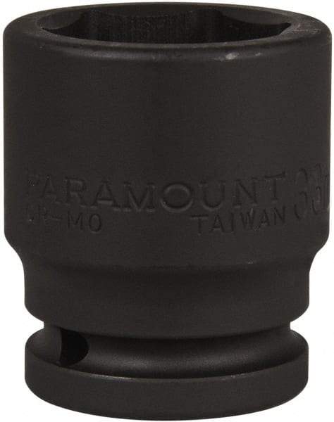 Paramount - 3/4" Drive 33mm Standard Impact Socket - 6 Points, 2-1/4" OAL - Exact Tool & Supply