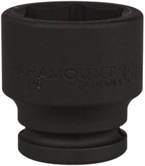Paramount - 3/4" Drive 38mm Standard Impact Socket - 6 Points, 2-1/4" OAL - Exact Tool & Supply