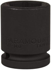 Paramount - 3/4" Drive 28mm Standard Impact Socket - 6 Points, 2-3/32" OAL - Exact Tool & Supply