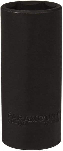 Paramount - 1/2" Drive 1" Deep Impact Socket - 6 Points, 3-1/2" OAL - Exact Tool & Supply