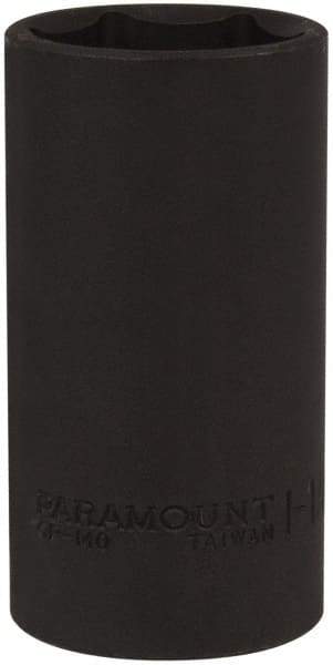 Paramount - 1/2" Drive 1-1/4" Deep Impact Socket - 6 Points, 3-1/2" OAL - Exact Tool & Supply