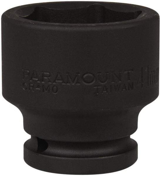 Paramount - 3/4" Drive 41mm Standard Impact Socket - 6 Points, 2-9/32" OAL - Exact Tool & Supply