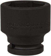 Paramount - 3/4" Drive 41mm Standard Impact Socket - 6 Points, 2-9/32" OAL - Exact Tool & Supply