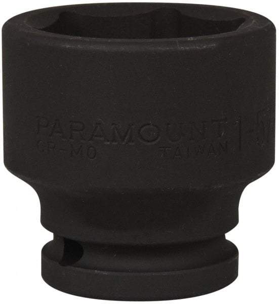 Paramount - 3/4" Drive 1-5/8" Standard Impact Socket - 6 Points, 2-9/32" OAL - Exact Tool & Supply