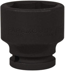 Paramount - 3/4" Drive 1-5/8" Standard Impact Socket - 6 Points, 2-9/32" OAL - Exact Tool & Supply