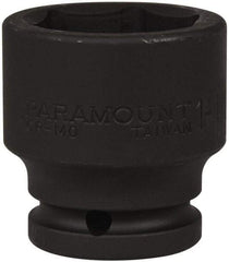 Paramount - 3/4" Drive 1-1/2" Standard Impact Socket - 6 Points, 2-1/4" OAL - Exact Tool & Supply