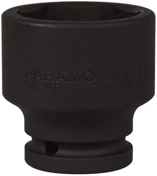 Paramount - 3/4" Drive 43mm Standard Impact Socket - 6 Points, 2-7/16" OAL - Exact Tool & Supply