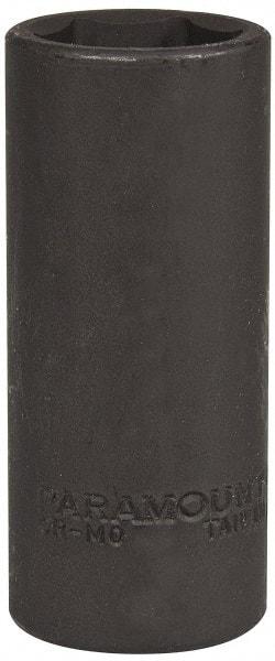Paramount - 1/2" Drive 23mm Deep Impact Socket - 6 Points, 3-1/2" OAL - Exact Tool & Supply