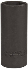 Paramount - 1/2" Drive 23mm Deep Impact Socket - 6 Points, 3-1/2" OAL - Exact Tool & Supply