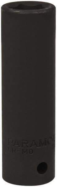 Paramount - 1/2" Drive 15mm Deep Impact Socket - 6 Points, 3-5/64" OAL - Exact Tool & Supply