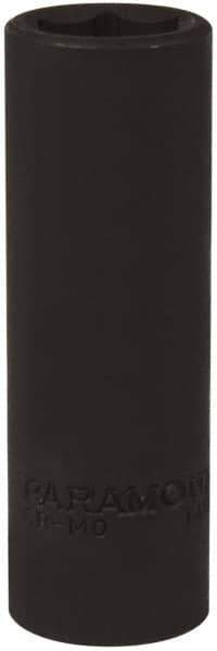 Paramount - 1/2" Drive 17mm Deep Impact Socket - 6 Points, 3-5/64" OAL - Exact Tool & Supply
