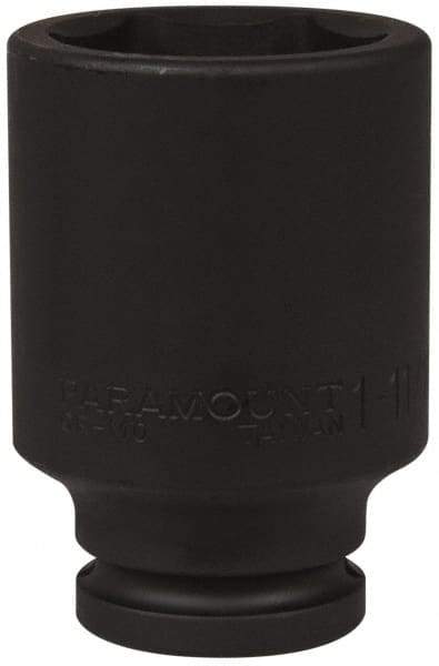 Paramount - 3/4" Drive 1-11/16" Deep Impact Socket - 6 Points, 3-35/64" OAL - Exact Tool & Supply