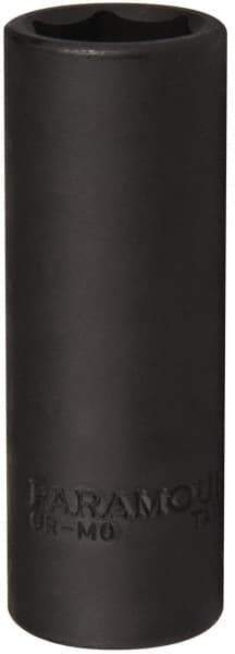Paramount - 1/2" Drive 19mm Deep Impact Socket - 6 Points, 3-5/64" OAL - Exact Tool & Supply