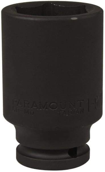Paramount - 1/2" Drive 1-9/16" Deep Impact Socket - 6 Points, 3-1/2" OAL - Exact Tool & Supply
