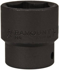 Paramount - 1/2" Drive 1-1/4" Standard Impact Socket - 6 Points, 2" OAL - Exact Tool & Supply