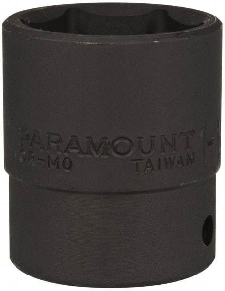 Paramount - 1/2" Drive 1-1/8" Standard Impact Socket - 6 Points, 2" OAL - Exact Tool & Supply