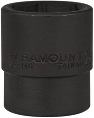 Paramount - 1/2" Drive 28mm Standard Impact Socket - 6 Points, 2" OAL - Exact Tool & Supply