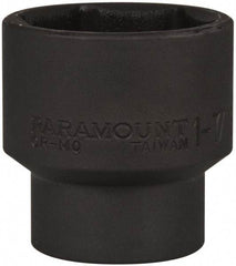 Paramount - 1/2" Drive 1-7/16" Standard Impact Socket - 6 Points, 2" OAL - Exact Tool & Supply