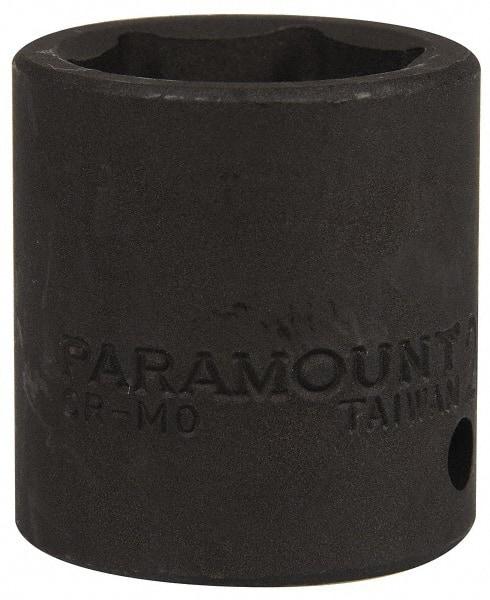 Paramount - 1/2" Drive 24mm Standard Impact Socket - 6 Points, 1-1/2" OAL - Exact Tool & Supply