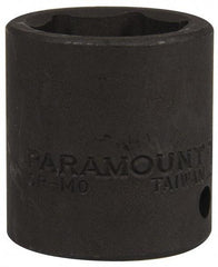 Paramount - 1/2" Drive 24mm Standard Impact Socket - 6 Points, 1-1/2" OAL - Exact Tool & Supply