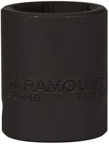 Paramount - 1/2" Drive 7/8" Standard Impact Socket - 6 Points, 1-1/2" OAL - Exact Tool & Supply