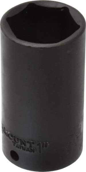 Paramount - 3/8" Drive 1" Deep Impact Socket - 6 Points, 2-3/4" OAL - Exact Tool & Supply