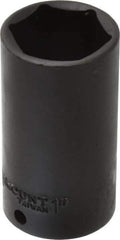 Paramount - 3/8" Drive 1" Deep Impact Socket - 6 Points, 2-3/4" OAL - Exact Tool & Supply