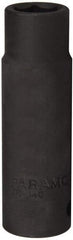 Paramount - 1/2" Drive 12mm Deep Impact Socket - 6 Points, 3-5/64" OAL - Exact Tool & Supply