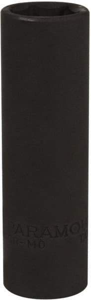 Paramount - 1/2" Drive 16mm Deep Impact Socket - 6 Points, 3-5/64" OAL - Exact Tool & Supply