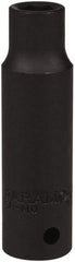 Paramount - 1/2" Drive 10mm Deep Impact Socket - 6 Points, 3-5/64" OAL - Exact Tool & Supply