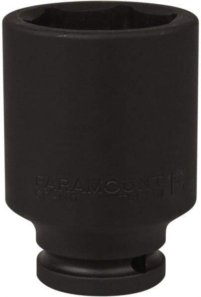 Paramount - 3/4" Drive 1-3/4" Deep Impact Socket - 6 Points, 3-35/64" OAL - Exact Tool & Supply