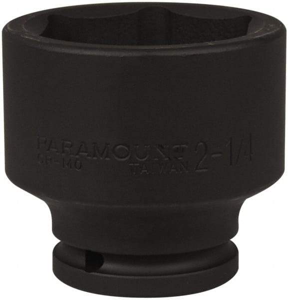 Paramount - 3/4" Drive 2-1/4" Standard Impact Socket - 6 Points, 2-7/8" OAL - Exact Tool & Supply