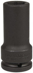 Paramount - 3/4" Drive 22mm Deep Impact Socket - 6 Points, 3-35/64" OAL - Exact Tool & Supply