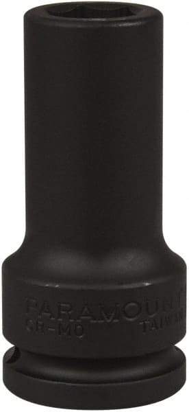 Paramount - 3/4" Drive 19mm Deep Impact Socket - 6 Points, 3-35/64" OAL - Exact Tool & Supply