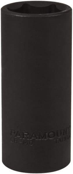 Paramount - 1/2" Drive 24mm Deep Impact Socket - 6 Points, 3-1/2" OAL - Exact Tool & Supply