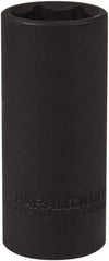 Paramount - 1/2" Drive 24mm Deep Impact Socket - 6 Points, 3-1/2" OAL - Exact Tool & Supply