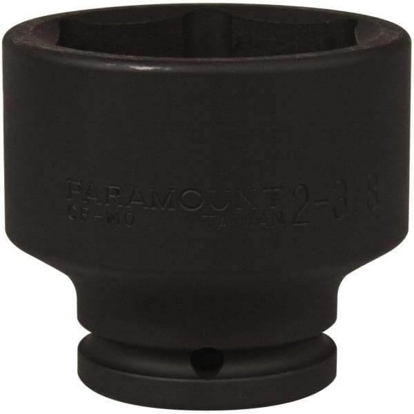 Paramount - 3/4" Drive 2-3/8" Standard Impact Socket - 6 Points, 2-7/8" OAL - Exact Tool & Supply