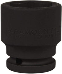 Paramount - 3/4" Drive 1-7/16" Standard Impact Socket - 6 Points, 2-1/4" OAL - Exact Tool & Supply