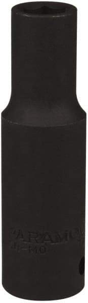Paramount - 1/2" Drive 7/16" Deep Impact Socket - 6 Points, 3-5/16" OAL - Exact Tool & Supply