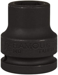 Paramount - 3/4" Drive 19mm Standard Impact Socket - 6 Points, 2" OAL - Exact Tool & Supply