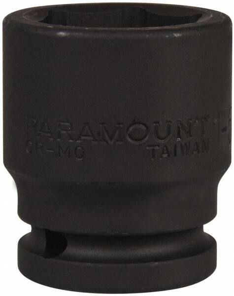 Paramount - 3/4" Drive 1-5/16" Standard Impact Socket - 6 Points, 2-1/4" OAL - Exact Tool & Supply
