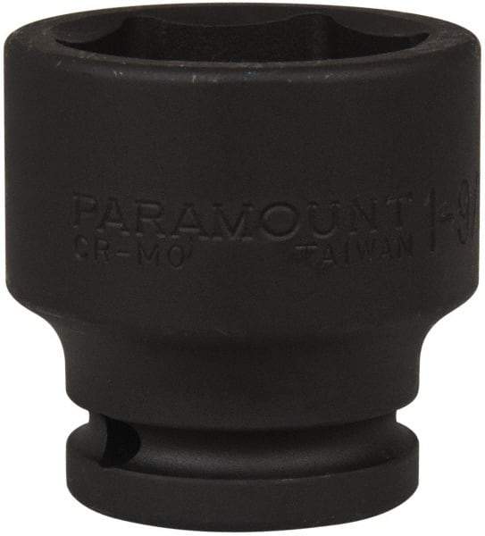 Paramount - 3/4" Drive 1-9/16" Standard Impact Socket - 6 Points, 2-9/32" OAL - Exact Tool & Supply