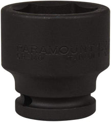 Paramount - 3/4" Drive 1-9/16" Standard Impact Socket - 6 Points, 2-9/32" OAL - Exact Tool & Supply