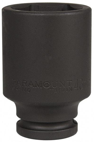 Paramount - 3/4" Drive 43mm Deep Impact Socket - 6 Points, 3-35/64" OAL - Exact Tool & Supply